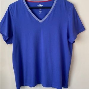 Bombas Prima Cotton V-Neck T-Shirt Size L